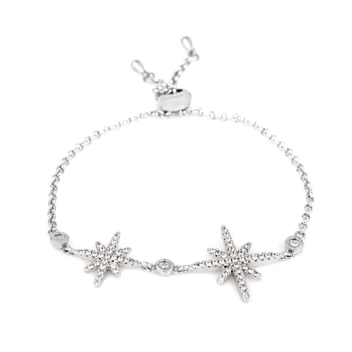 צמיד כוכב הצפון משובץ יהלומים