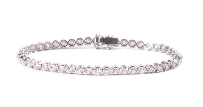 צמיד טניס חוליות עגולות דגם מאי