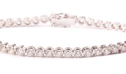 צמיד טניס חוליות עגולות דגם מאי